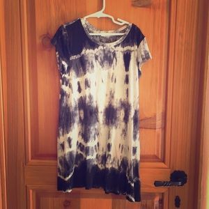 black and white dress